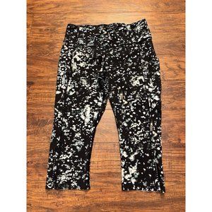 Lululemon Fast Free Crop II Nulux 18" Color Crush Multi Women's Size 12